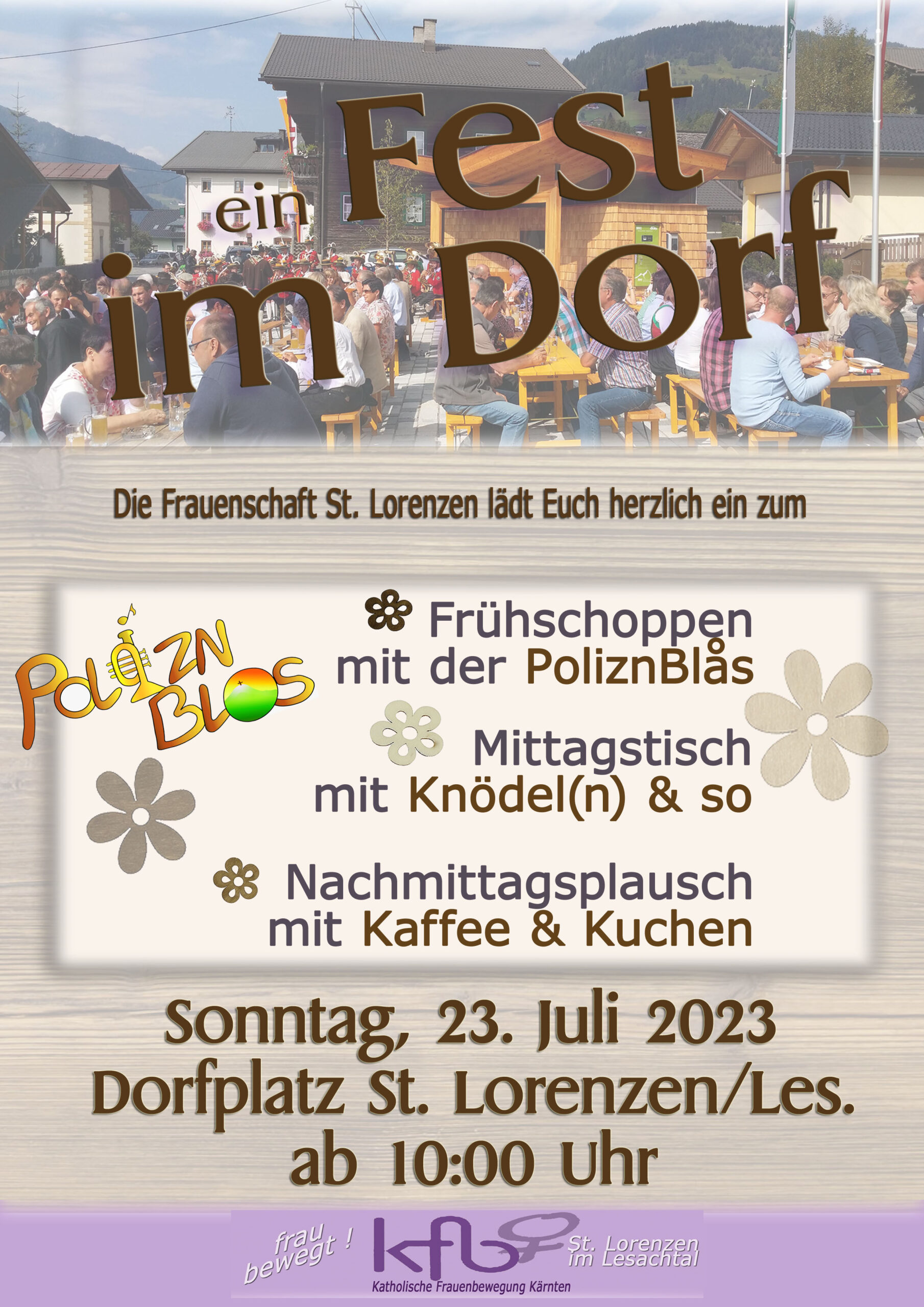 Einladung zum „Fest im Dorf“ – St. Lorenzen im Lesachtal